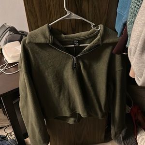 Shien cropped 1/4 zip